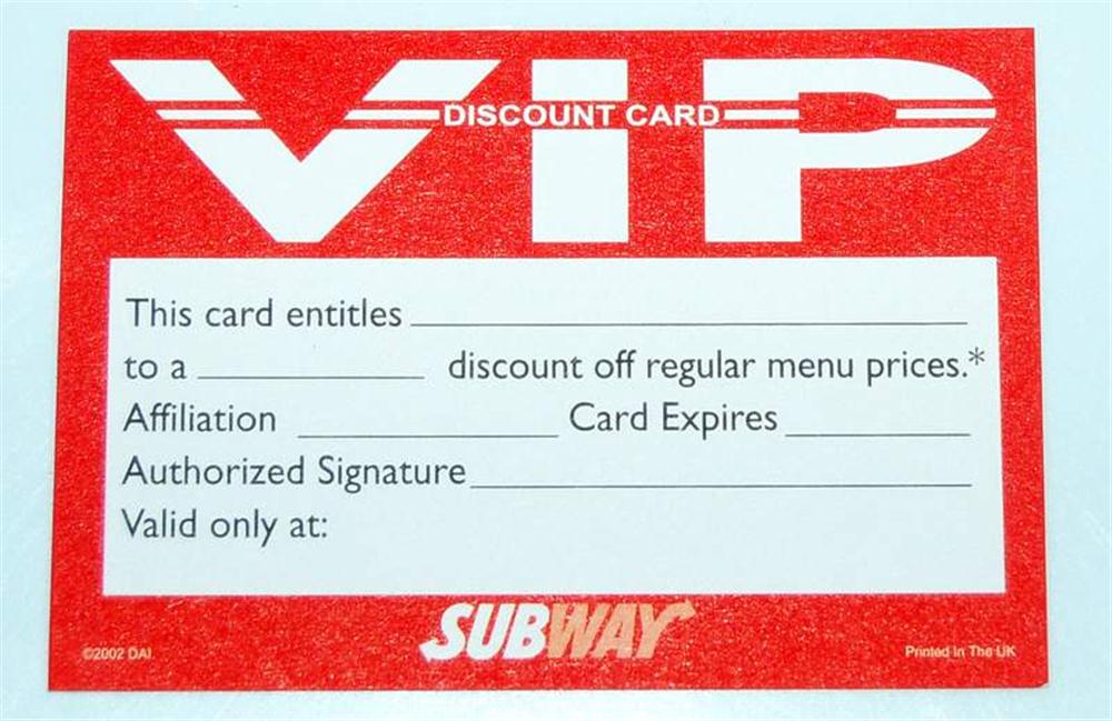 VIP Discount Club Card (1000) - Printed || Printway